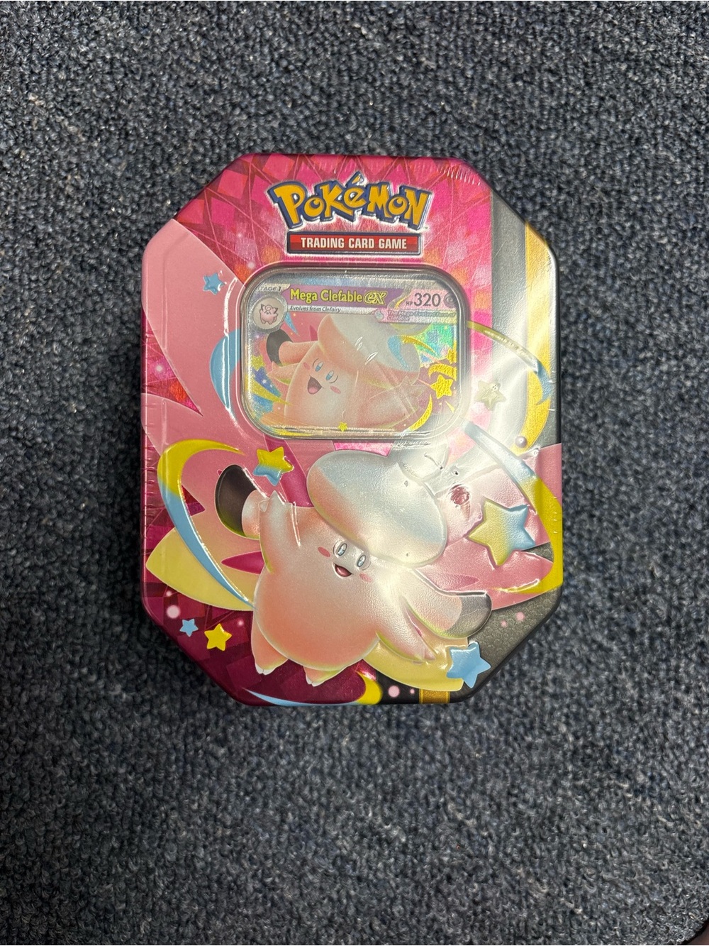 Pokemon Mega Clefable ex Tin